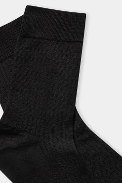 Merino Socks, Black