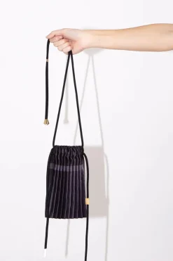 Mini Pleated Bag, Black