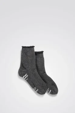 Niki Lounge Sock, Charcoal Mel.