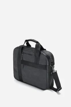 Office Bag, Graphite Leather