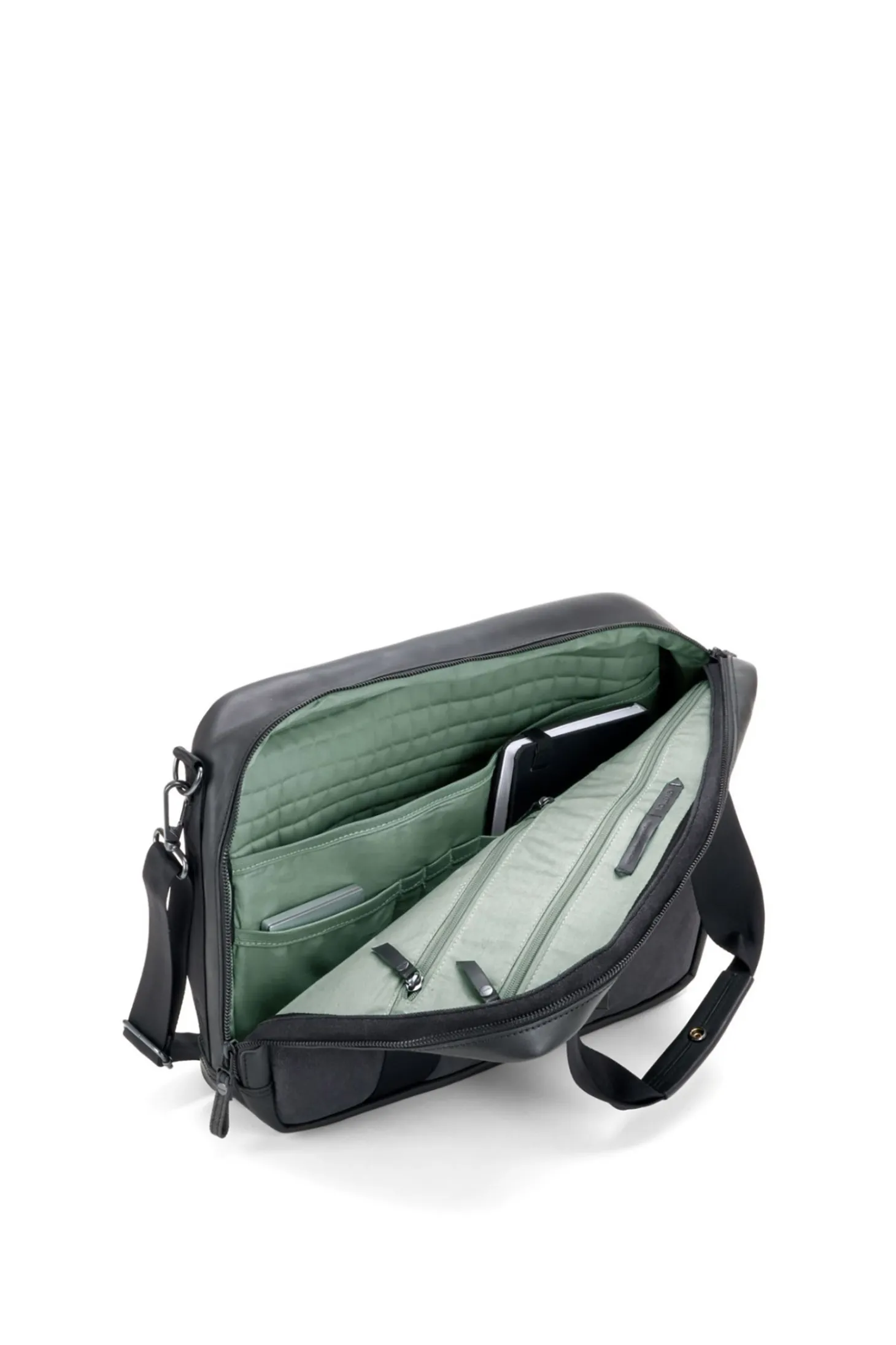 Office Bag, Graphite Leather