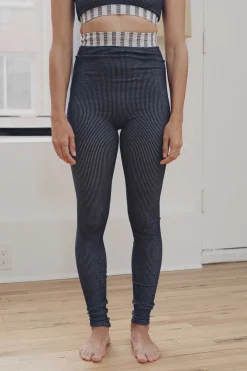 Oleta Legging, Navy Striped