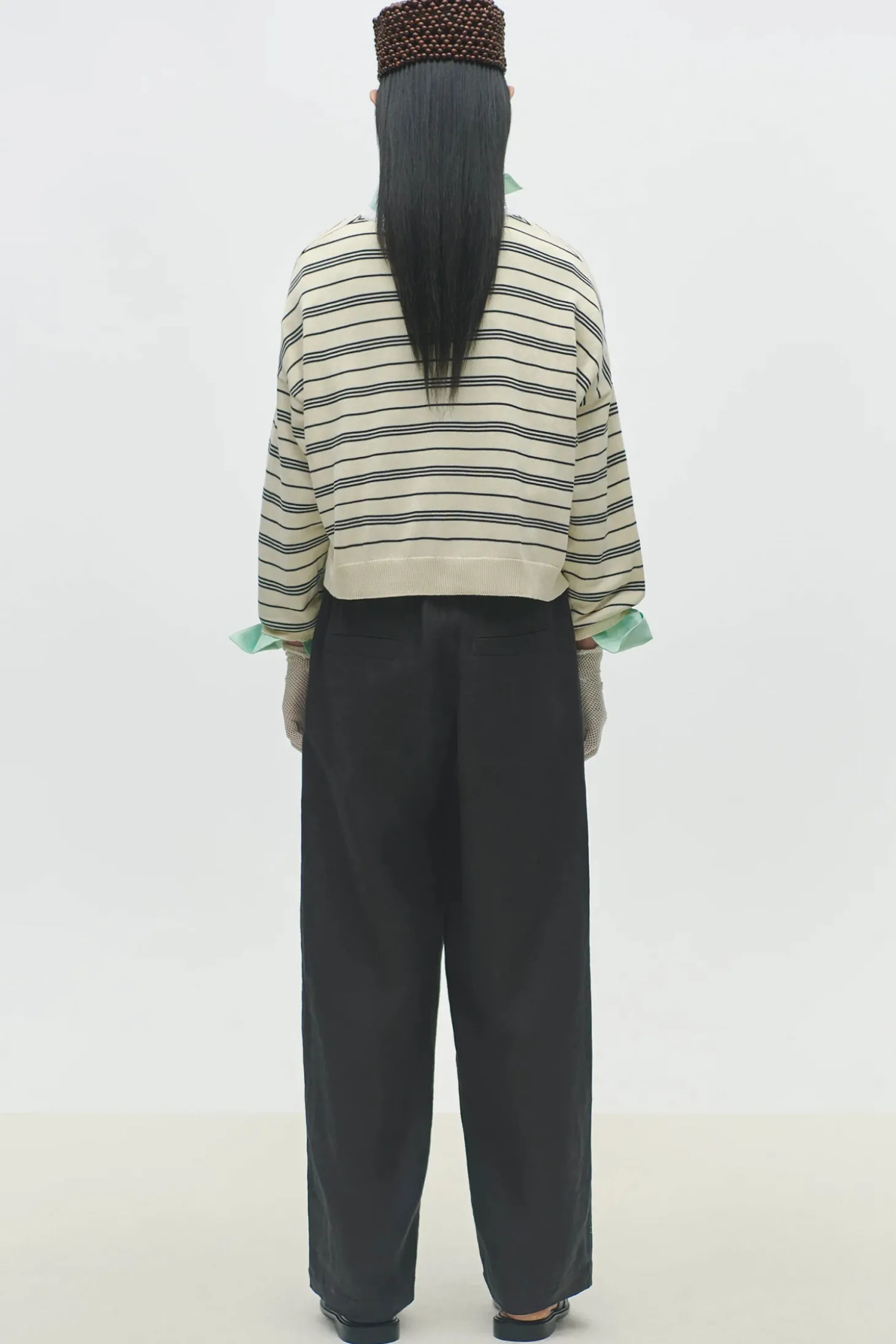 Organic Cotton Polo Sweater, Salvia