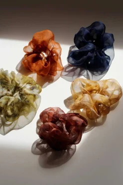 Organza Scrunchie, Chartreuse