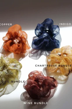 Organza Scrunchie, Chartreuse