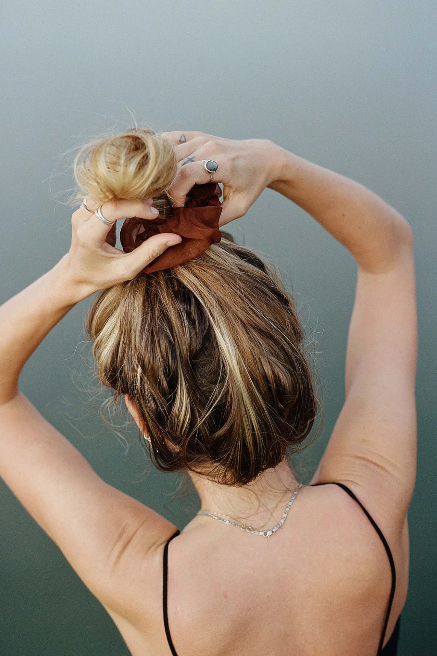 Organza Scrunchie, Copper