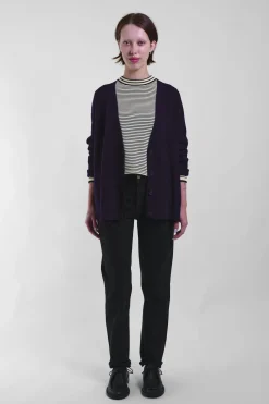 Oversized Cardi 100, Plum