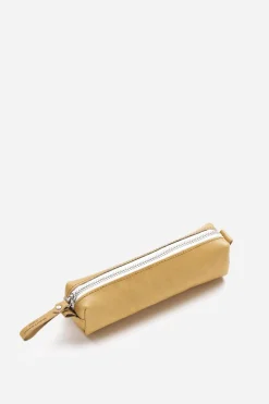Pencil Case, Raw Blend Natural Leath.
