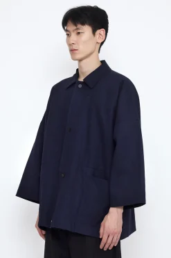 Pockets Short Coat, Navy