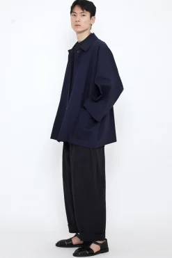 Pockets Short Coat, Navy