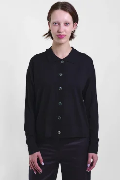 Polo Cardigan Light 110, Black