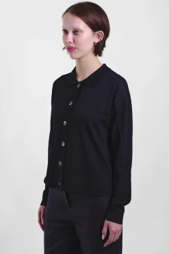 Polo Cardigan Light 110, Black