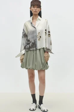 Printed Classic Shirt, Bicolor