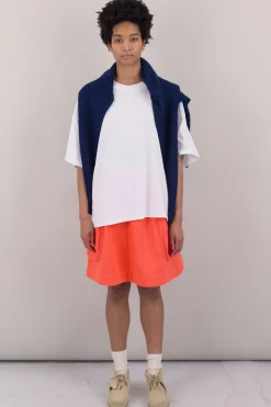 Prism Skirt, Coral Twill