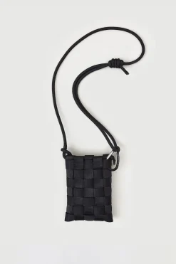 Rectangle Phone Basket, Lead Black