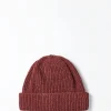 Recycled Marl Beanie, Bordeaux