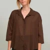 Relaxed Shirt, Brown