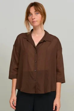 Relaxed Shirt, Brown