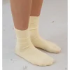 Rib Overankle Socks, Bog Yellow