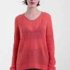 Round-Neck Pullover 31, Coral