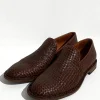 Rufiji Loafer, Intrecciato Brown