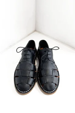 Sandal 10/05, Black Crepe