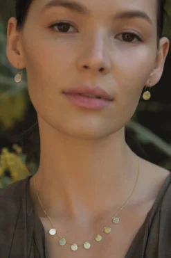 Shell Ear, Silver Discs/Gold Wire