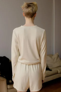 Silk Longsleeve Tee, Undyed