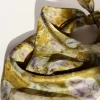 Silk Scarf L, Olive Green