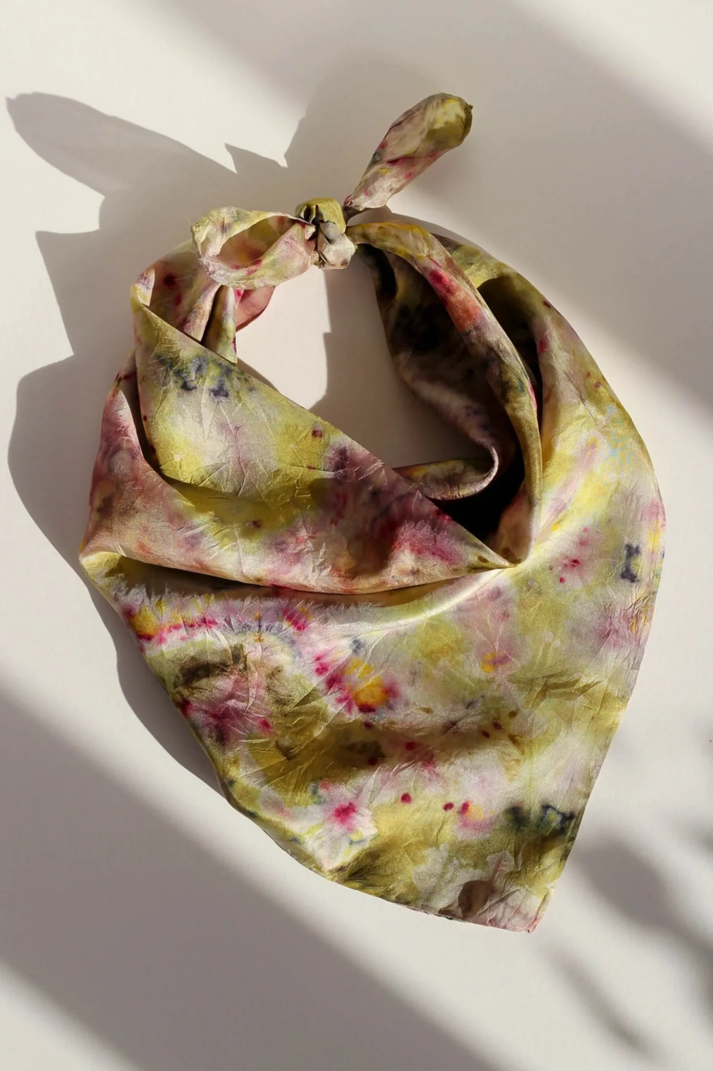 Silk Scarf M, Chartreuse