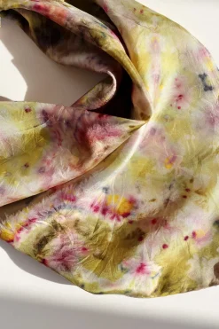 Silk Scarf M, Chartreuse