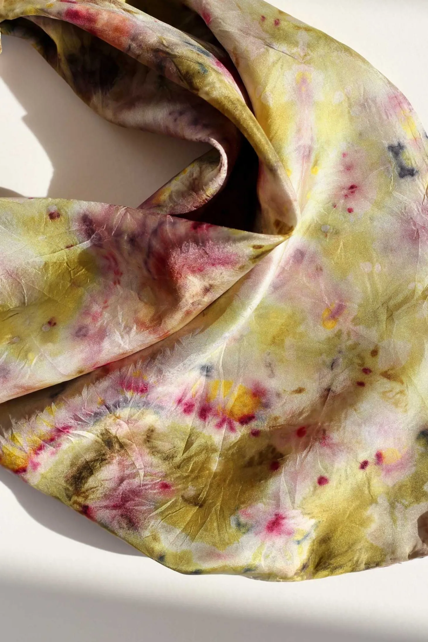 Silk Scarf M, Chartreuse