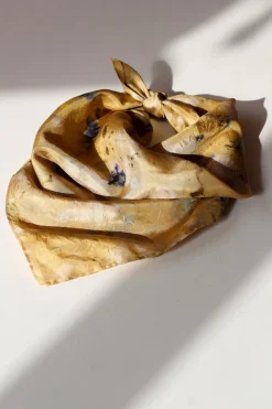 Silk Scarf M, Gold