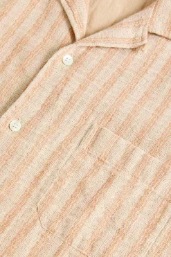 Silveira S/S Shirt, Clay Stripes