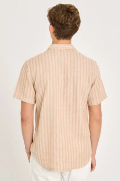 Silveira S/S Shirt, Clay Stripes