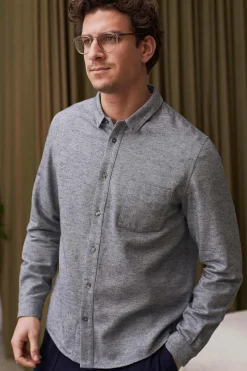 Simon Shirt Flannel, Smoky Navy