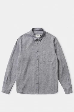 Simon Shirt Flannel, Smoky Navy