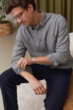 Simon Shirt Flannel, Smoky Navy