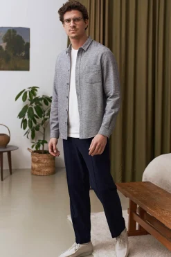 Simon Shirt Flannel, Smoky Navy