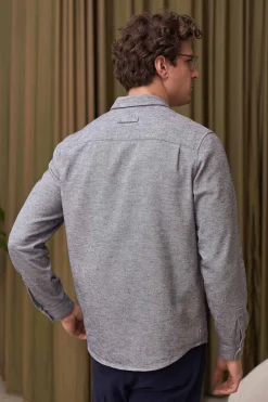 Simon Shirt Flannel, Smoky Navy