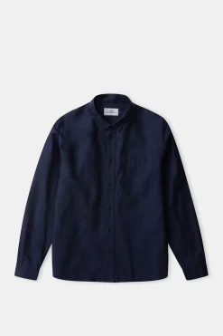 Simon Shirt, Navy Linen