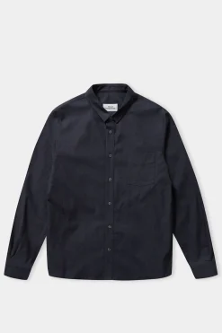 Simon Shirt Silk, Black