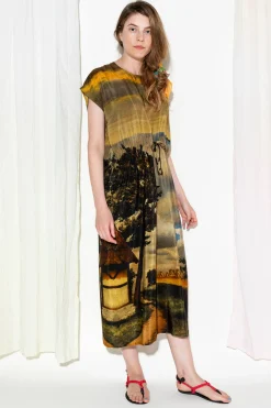 Simple Dress, Digital Print, OS