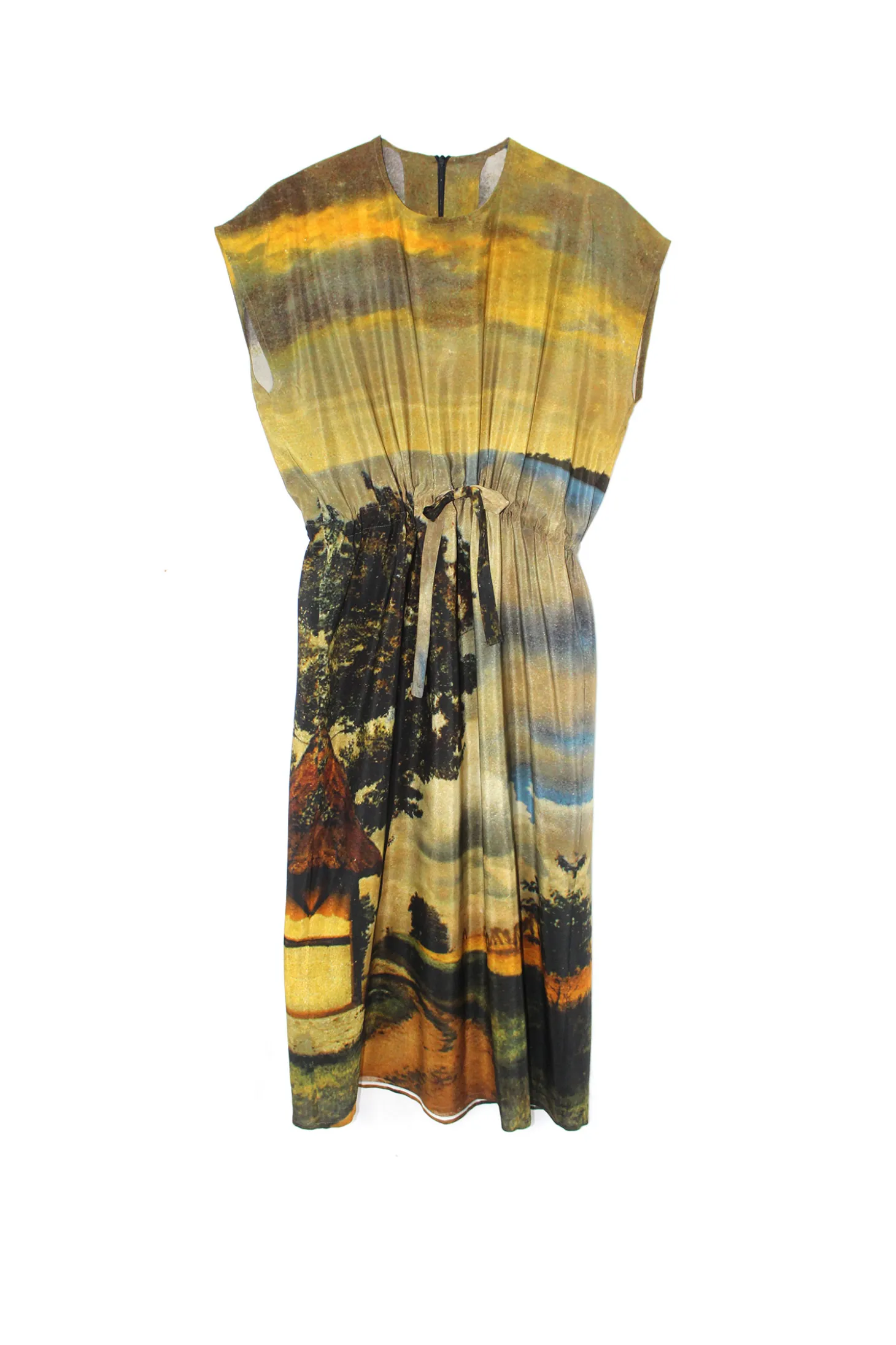 Simple Dress, Digital Print, OS