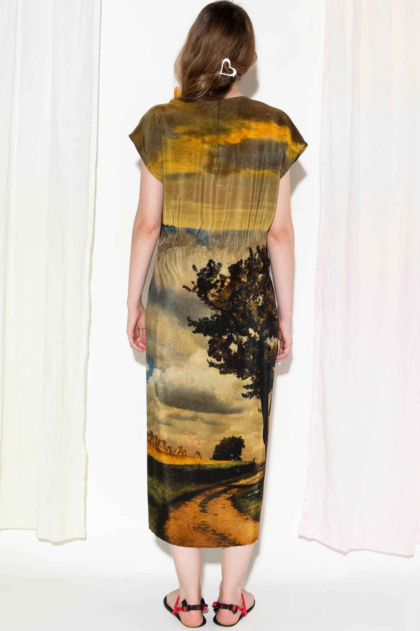 Simple Dress, Digital Print, OS