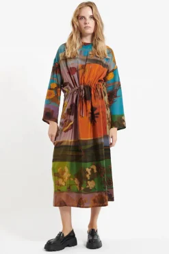 Simple Dress, Print Orange G