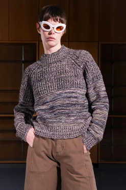 Six End Jumper, Lavender/Green