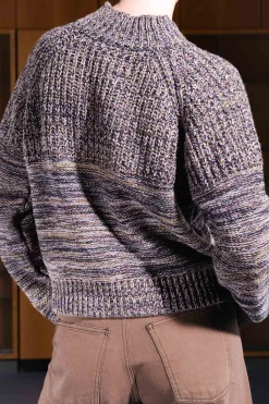 Six End Jumper, Lavender/Green