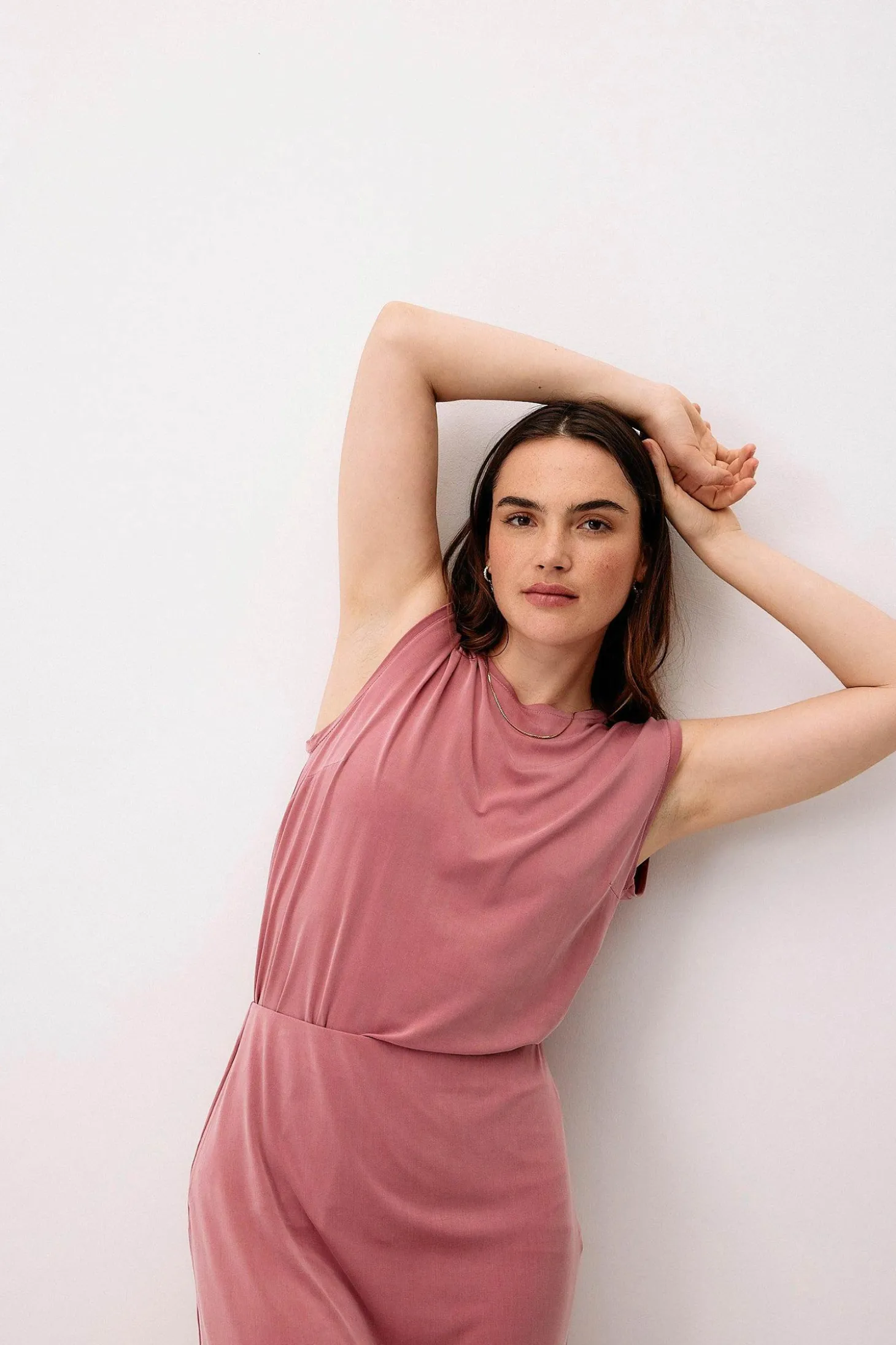 Sleeveless Top, Blush Rose