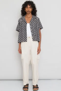 Soft Collar Shirt SS, Black Spade